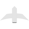 Ekena Millwork Bellingham Architectural Grade PVC Gable Bracket, 36"W x 18"H x 2"D x 6"F, 12/12 Pitch GBP036X18X0206BEL00 - alternate 3